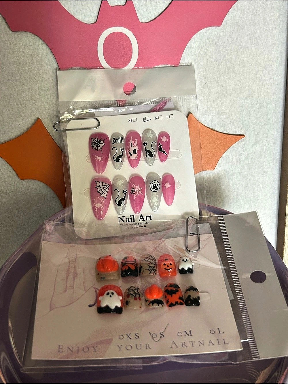 Halloween Nail Art Press-On Nails NWT